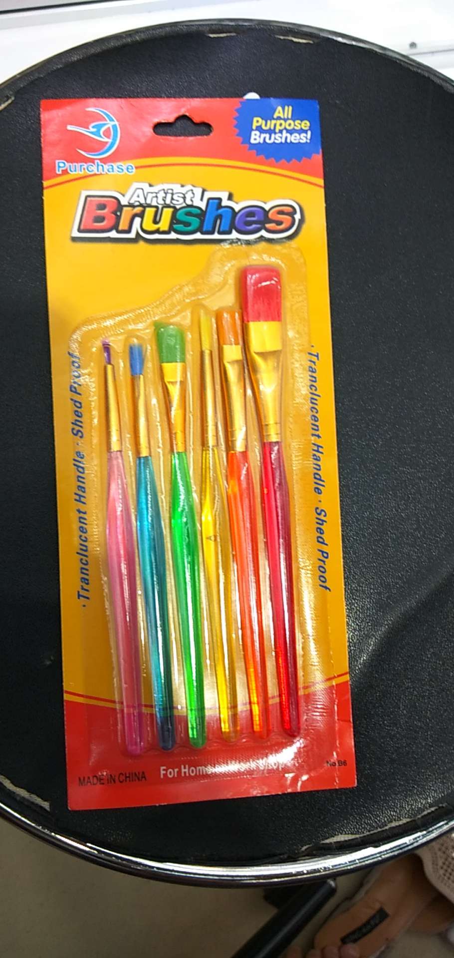Dan Art Painting Materials Office Culture Art Calligraphy Drawing Supplies 6 Brush With Suction Card