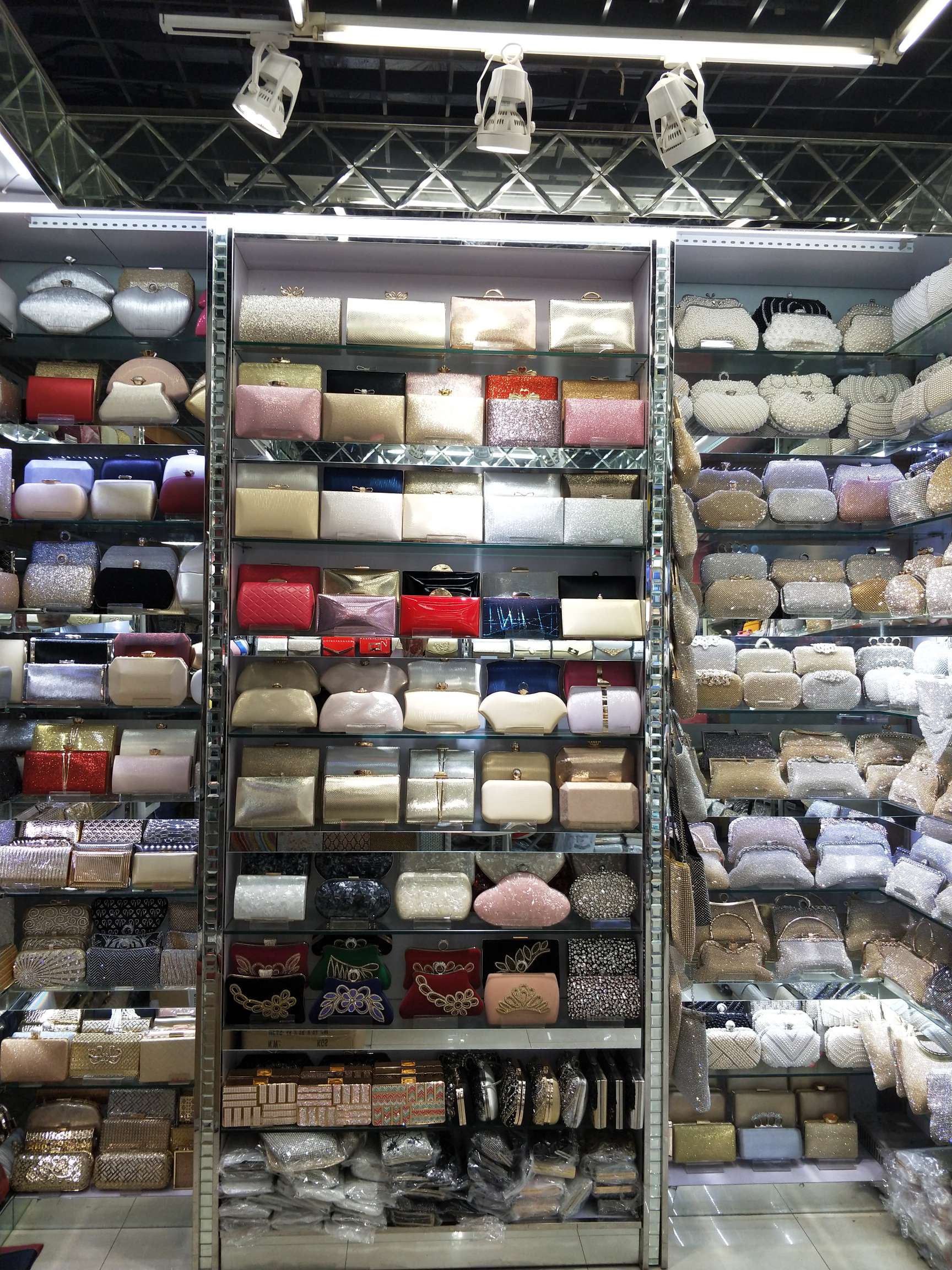 Stylish women's bags in natural light