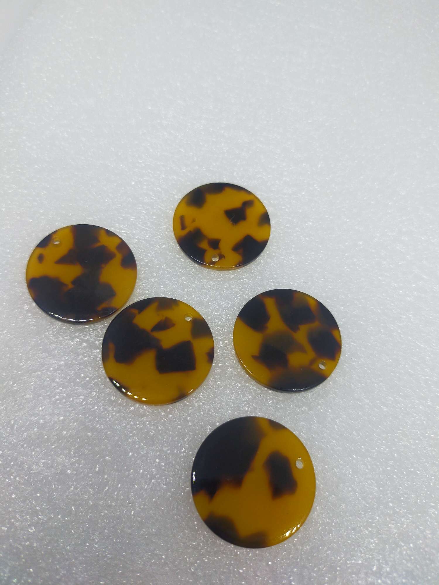 Acetic acid, leopard print, dark color, perforated, wafer, spot - treated