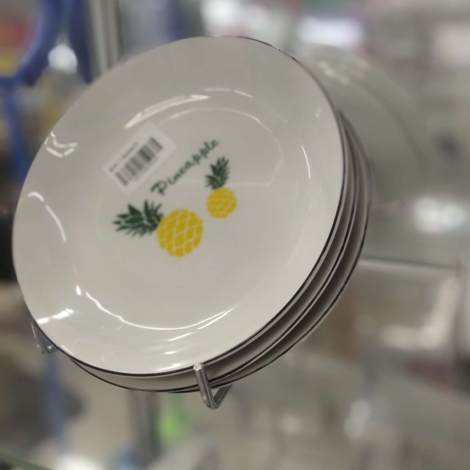 陶瓷餐盘菠萝图案可爱时尚款细节图