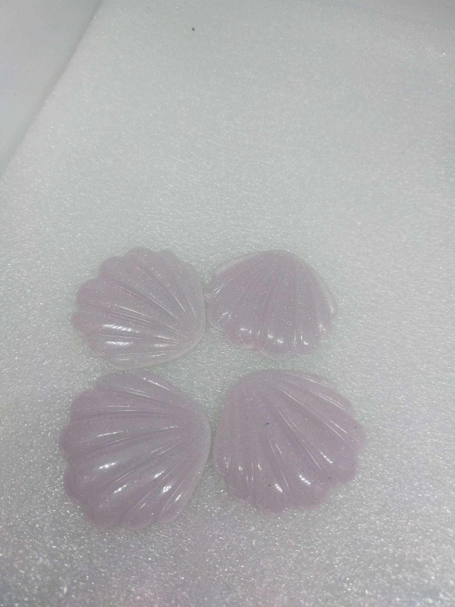 Scallop hairpin crystal powder, series, white, spot handling, factory direct sale