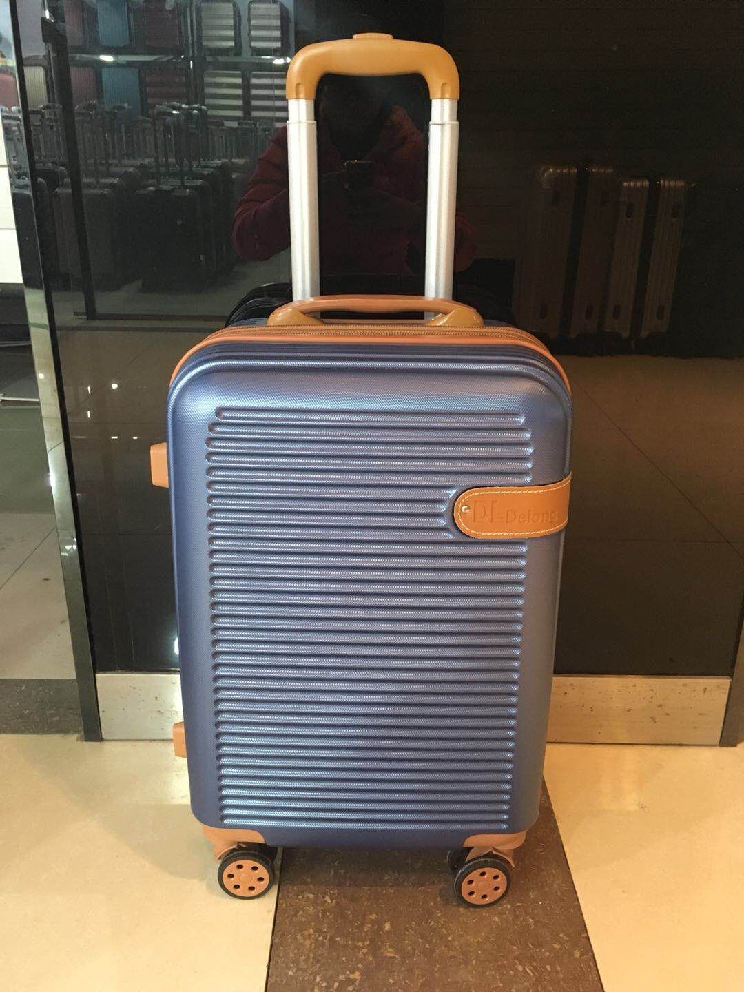 万向轮纯色双拉链多尺寸拉杆箱个性小旅行箱详情图6