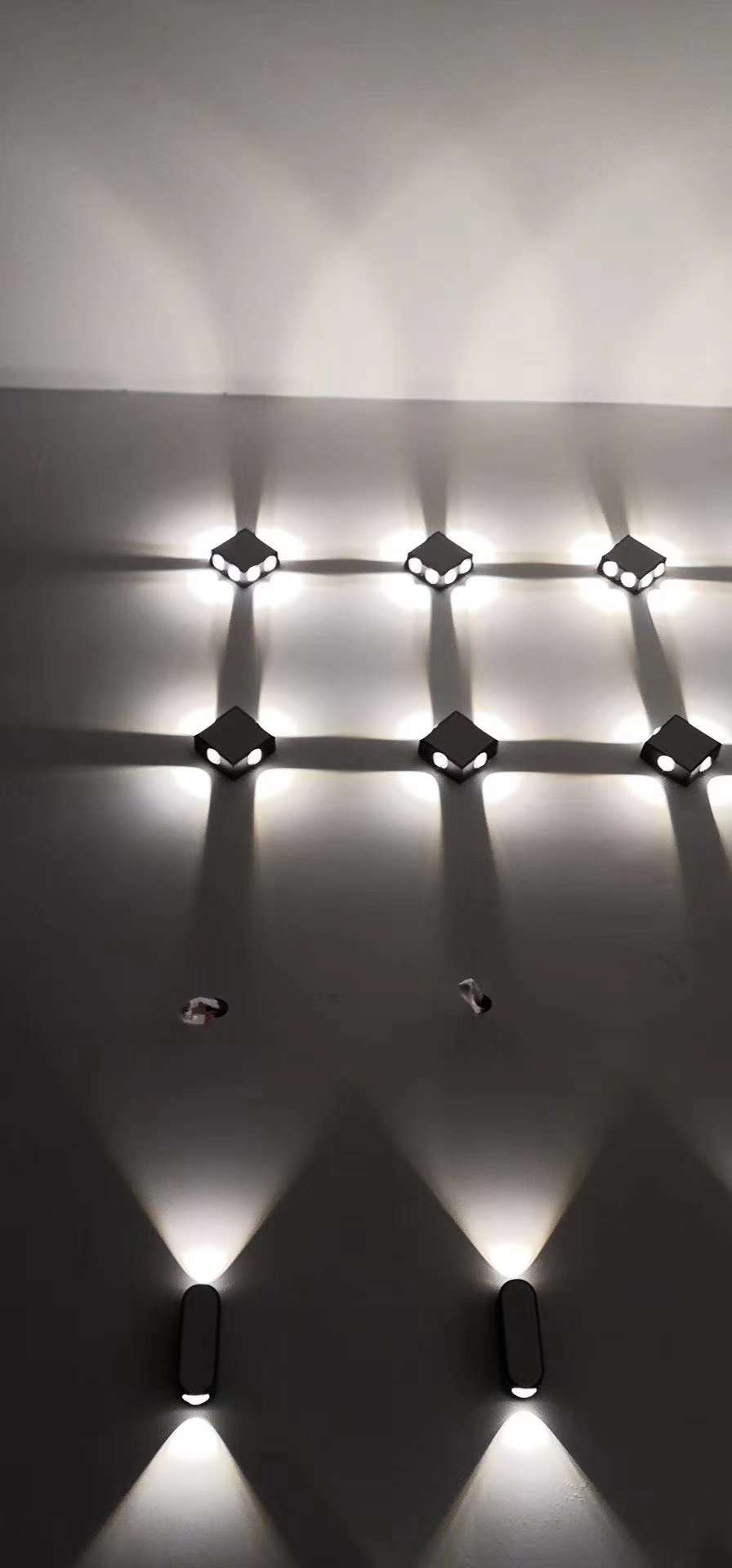 酒店工程KTV圆形方形LED铝材壁灯室内光效灯新款详情图3