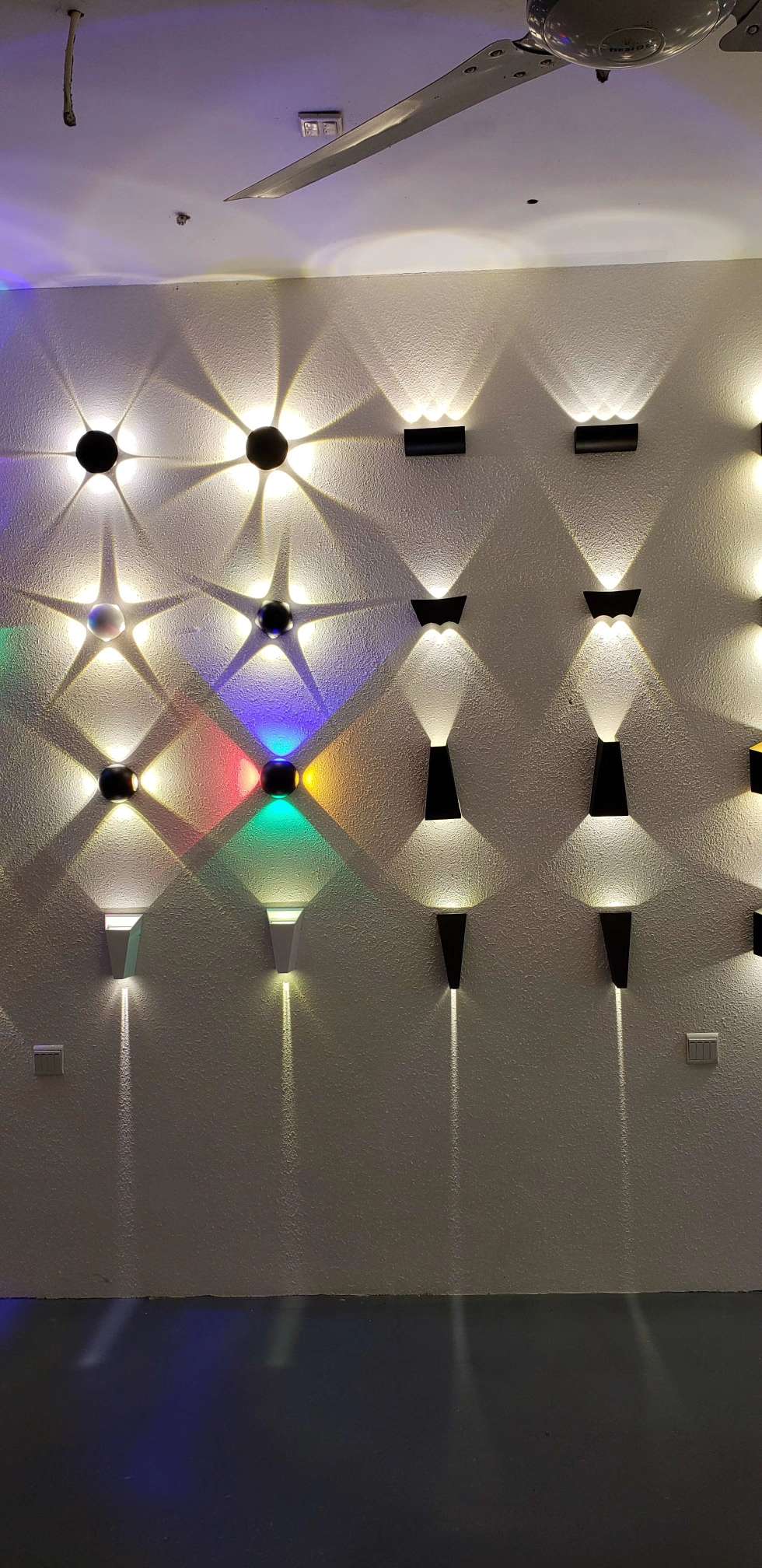 酒店工程KTV圆形方形LED铝材壁灯室内光效灯新款详情图9