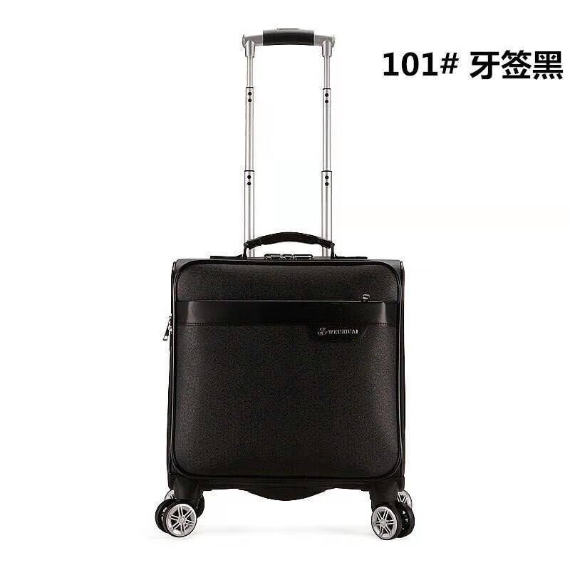 拉杆箱男登机箱行李箱密码箱皮革旅行箱万向轮商务登机箱产品图