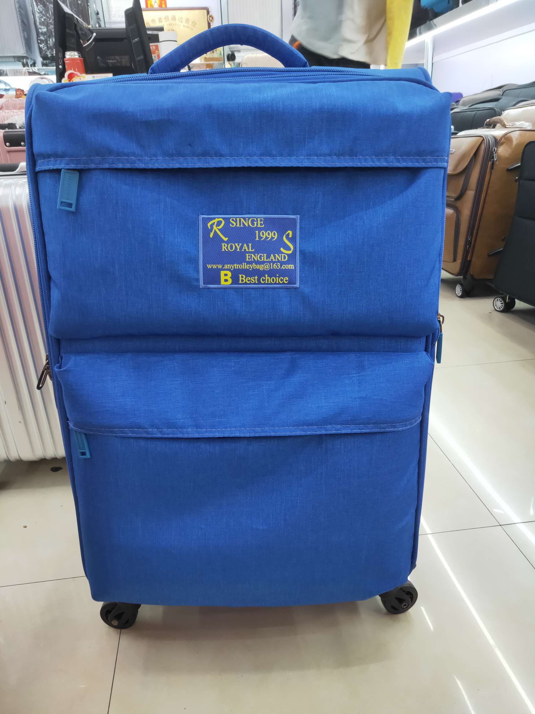 Ultralight Travel Case Oxford Bra Bar Case Universal Wheel Boarding Case Business Code Box Can Be Customized Logo details Picture