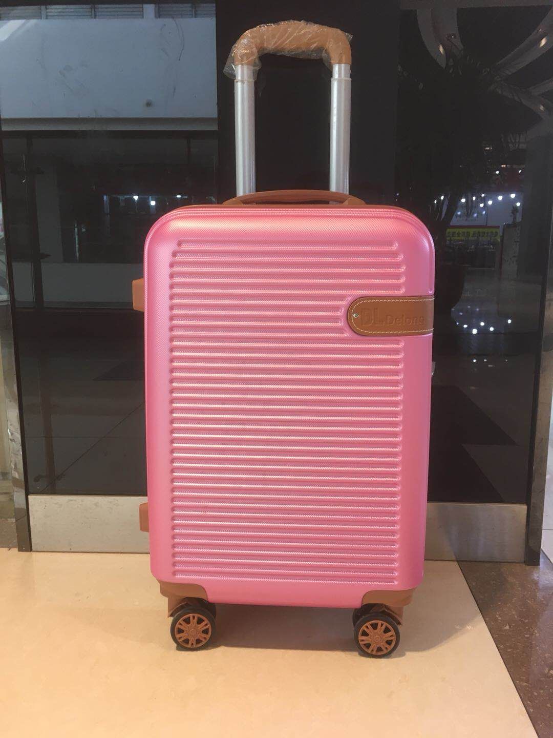 万向轮纯色双拉链多尺寸拉杆箱个性小旅行箱细节图