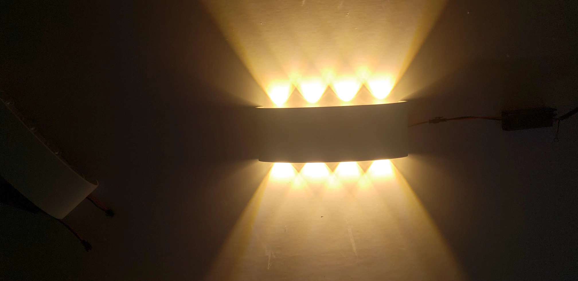 简约户外防水LED壁灯酒店双头过道灯床头壁灯细节图