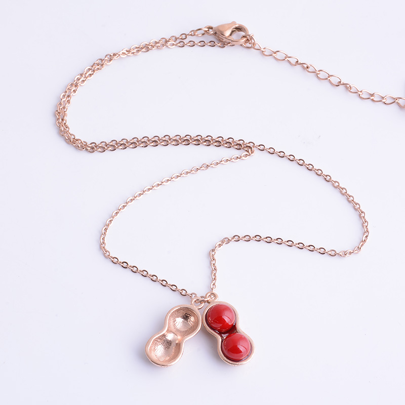 Tidal titanium steel peanut necklace thumbnail