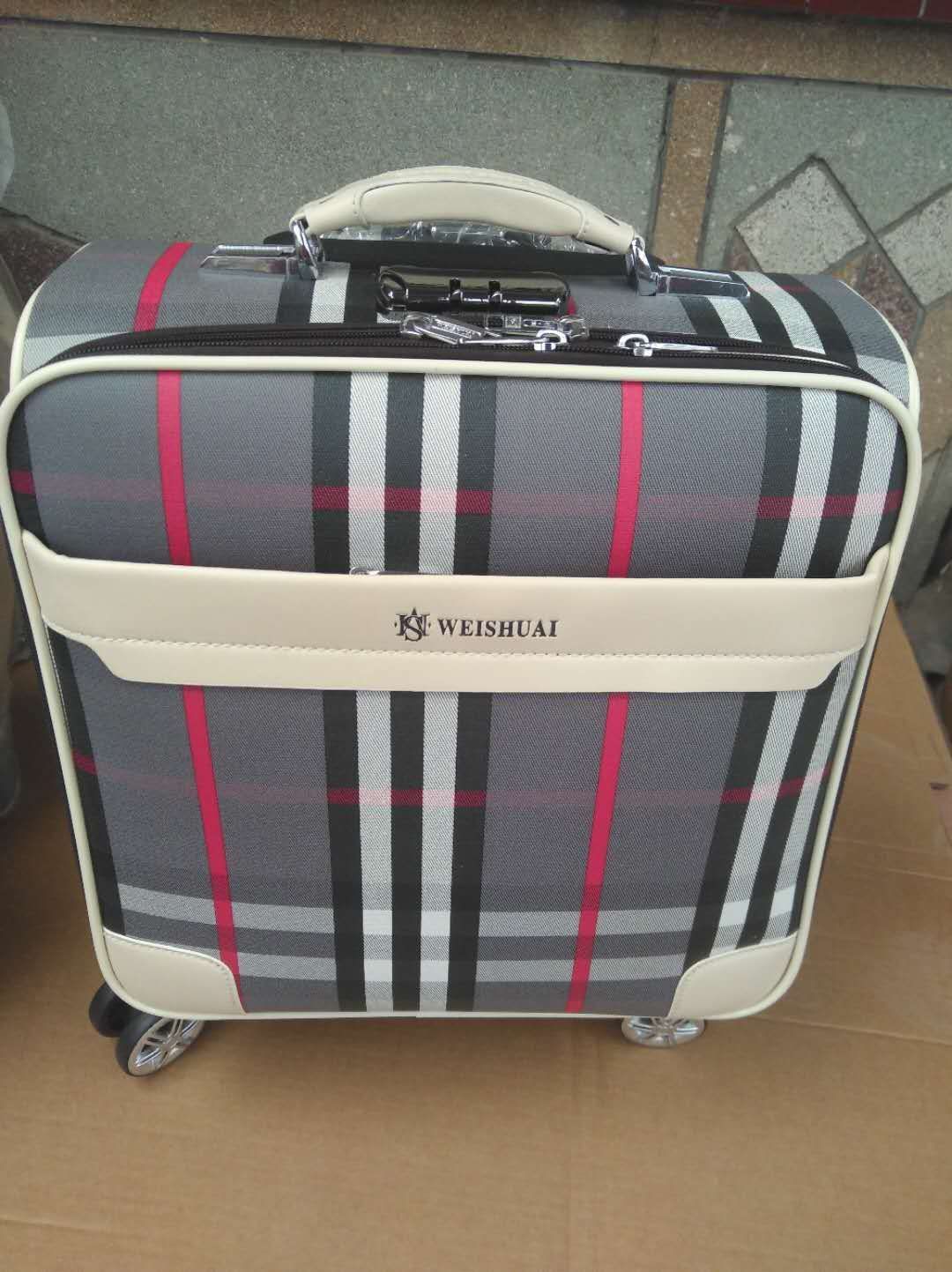 拉杆箱男登机箱行李箱密码箱皮革旅行箱万向轮商务登机箱详情图6