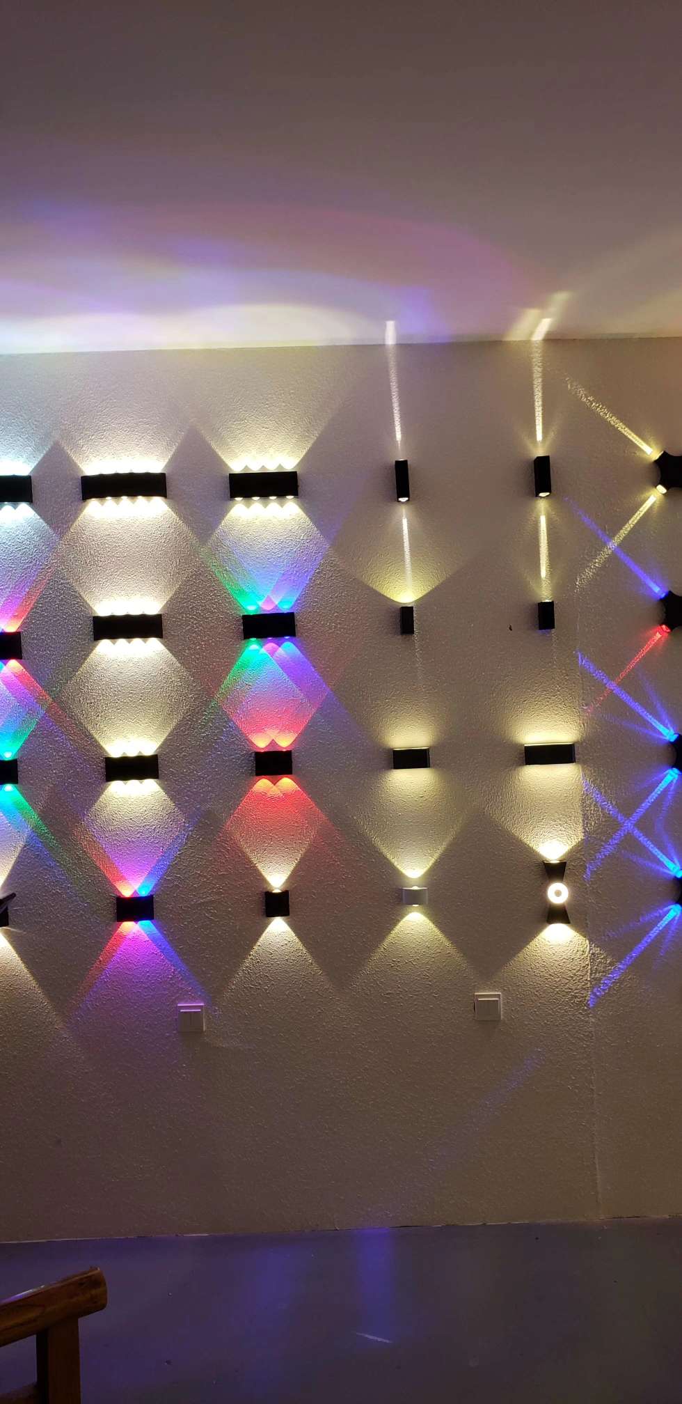 酒店工程KTV圆形方形LED铝材壁灯室内光效灯新款详情图8