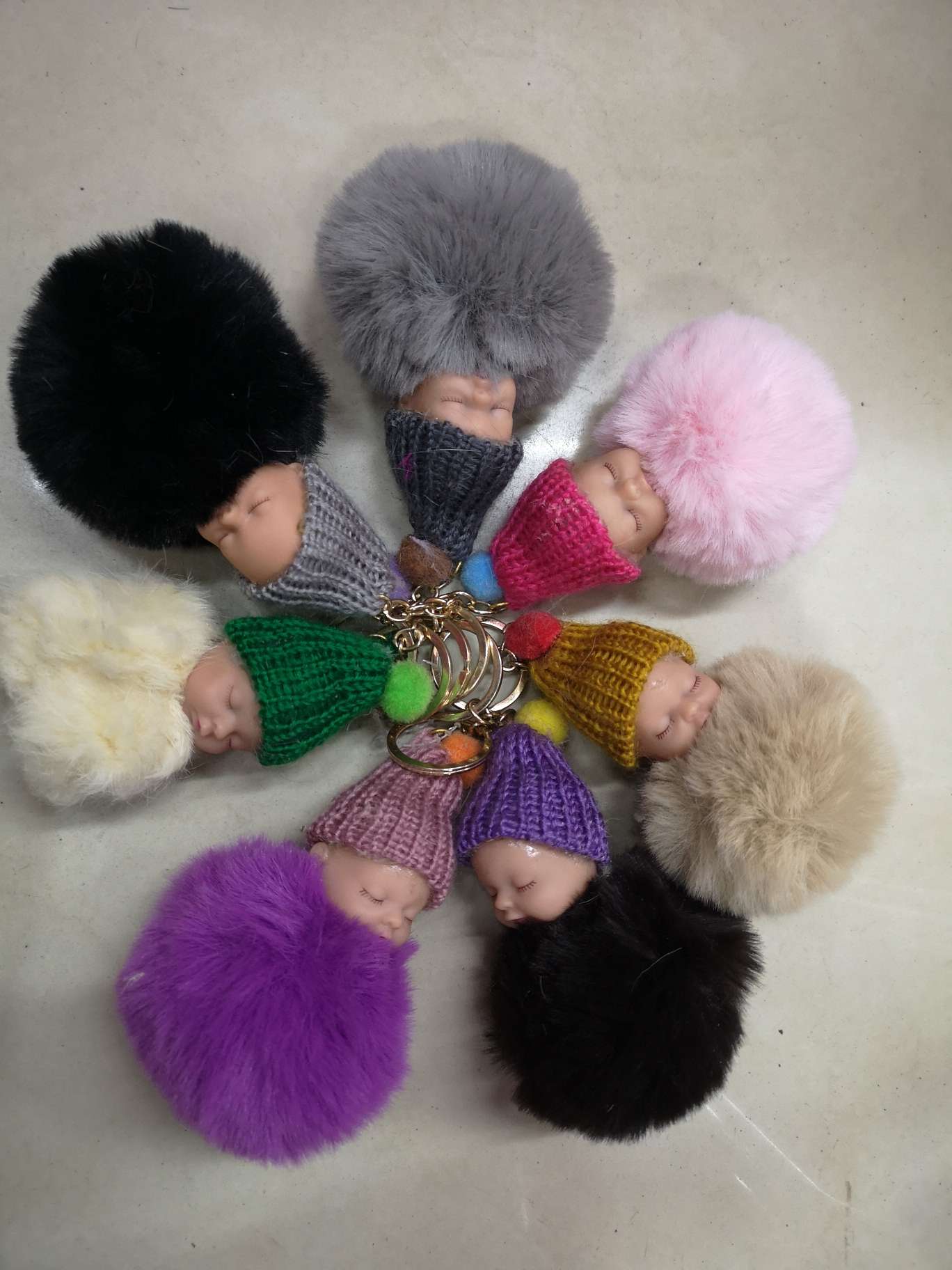 Sleep Doll Key Chain