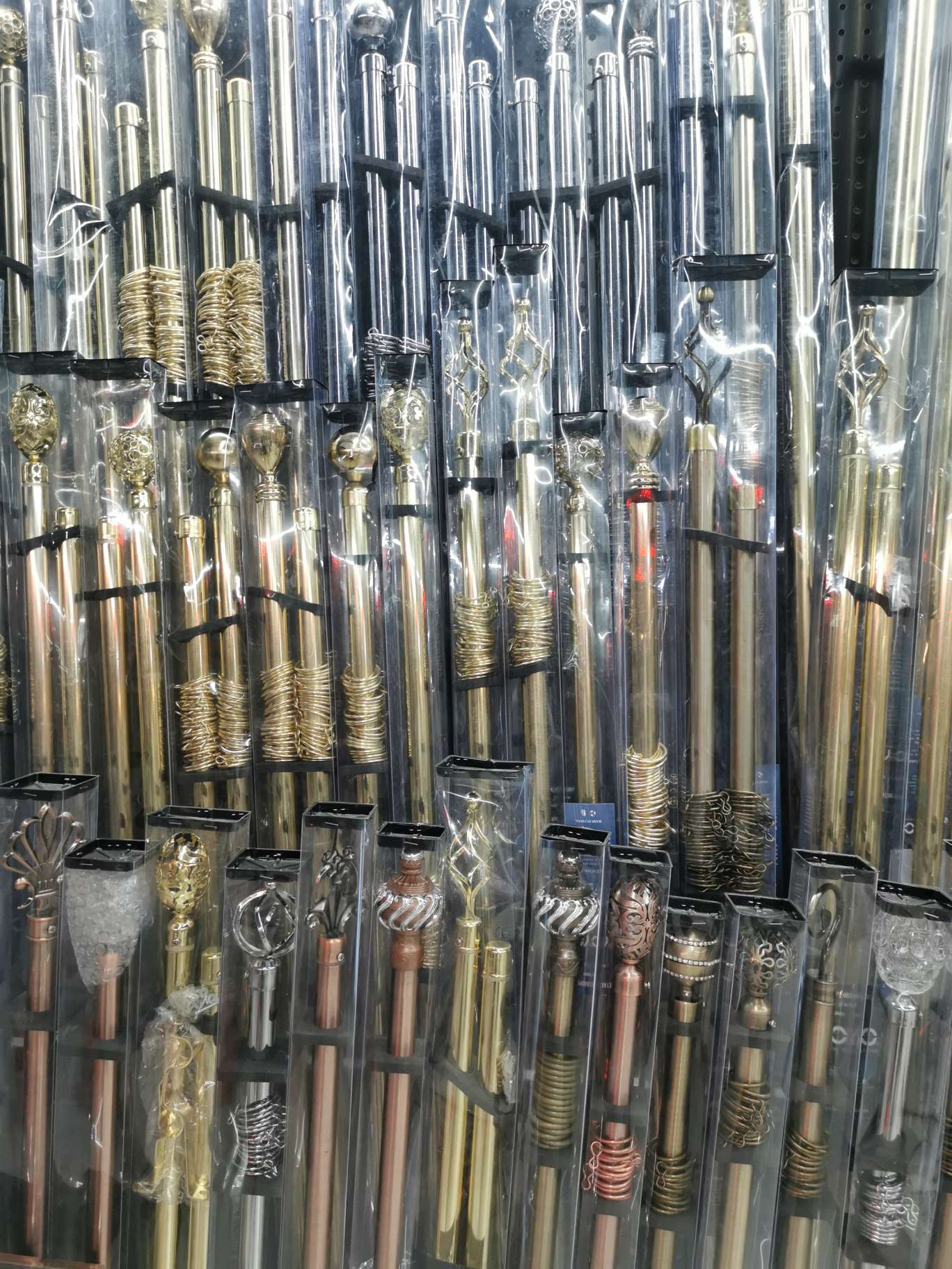 Curtain accessory hooks, engraved rods, telescopic rods Specification image