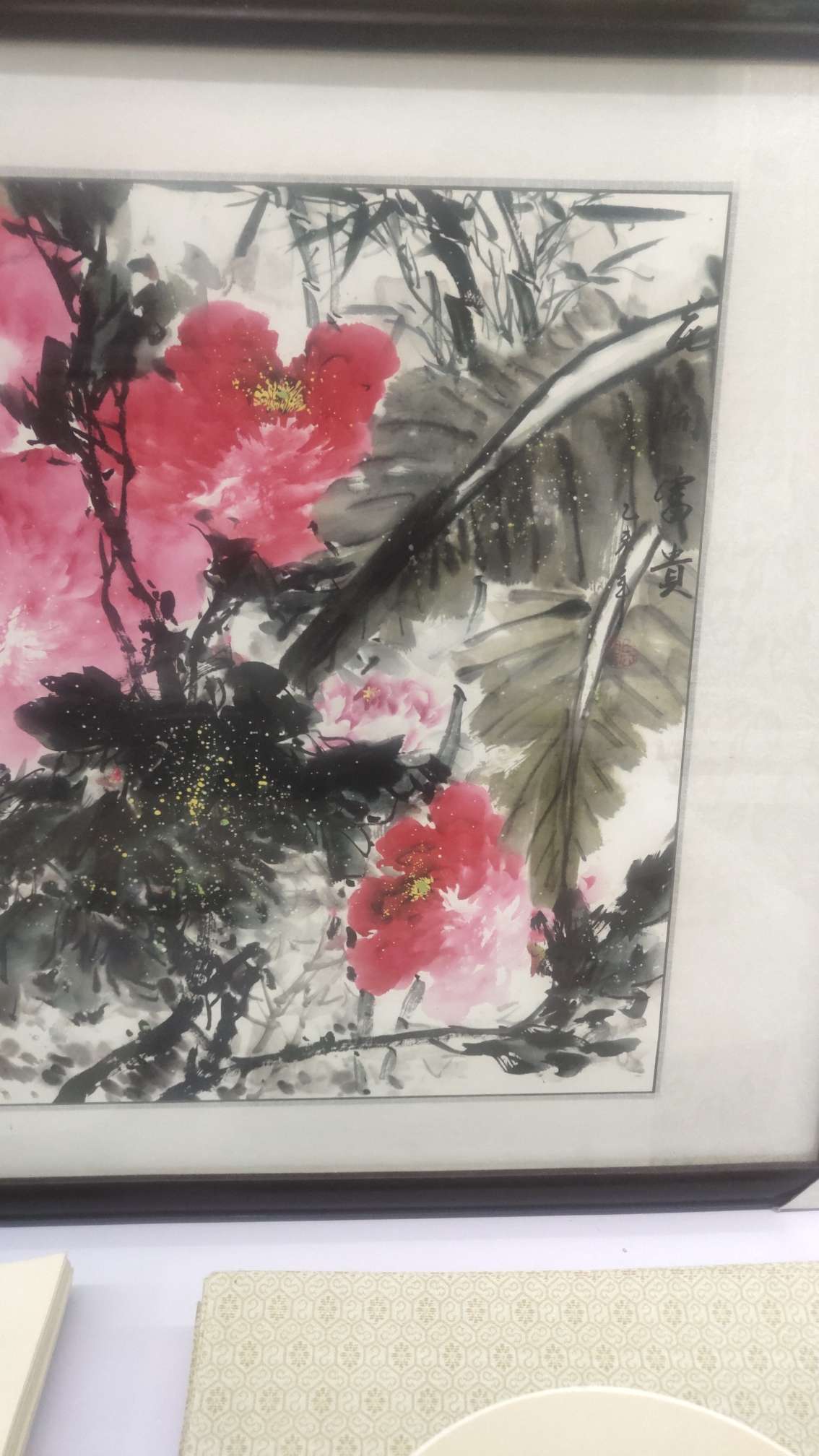 Pure handcrafted high-quality imitation peony traditional Chinese painting decorative painting Specification image