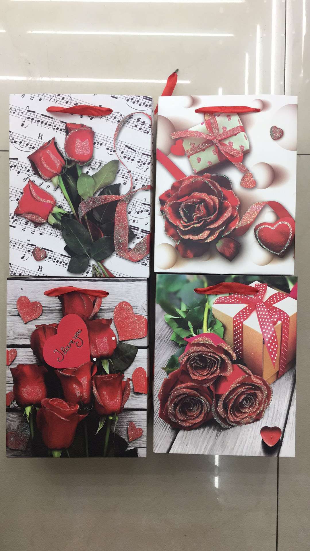 Rose premium paper bag