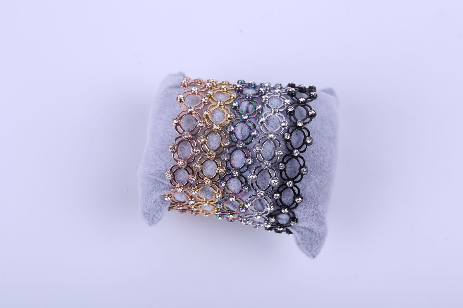 不锈钢伸缩介子手镯，随心伸缩手镯介子自由切换