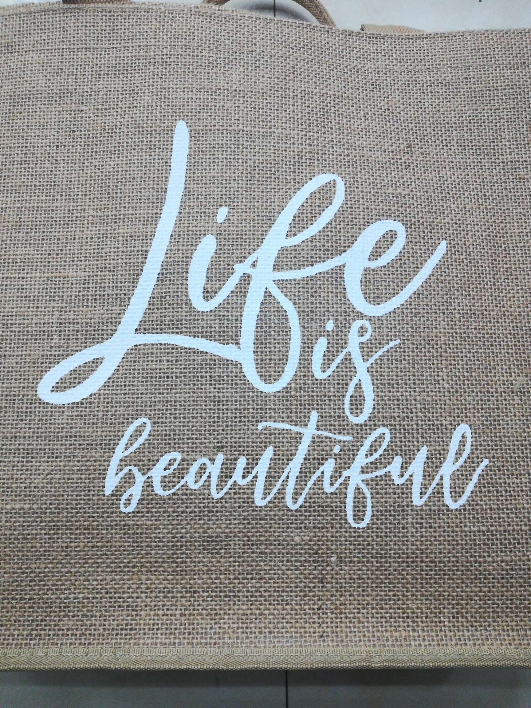 Jute Bag, Waterproof Layer, Solid Hand, Overall Beautiful Grade details Picture