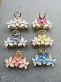 Flower claw clip 12, each pack 6 colors