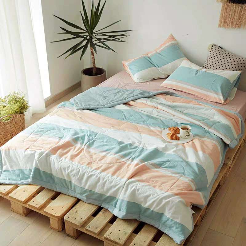 Bedding home spun sheet quilt cover pure cotton water cotton air conditioning by summer spring and autumn quilt single quilt core cotton thin summer by summer cool quilt thumbnail