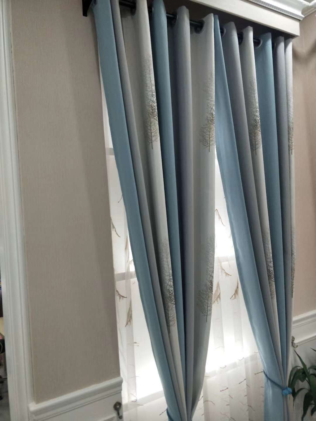 Linen jacquard curtains Specification image