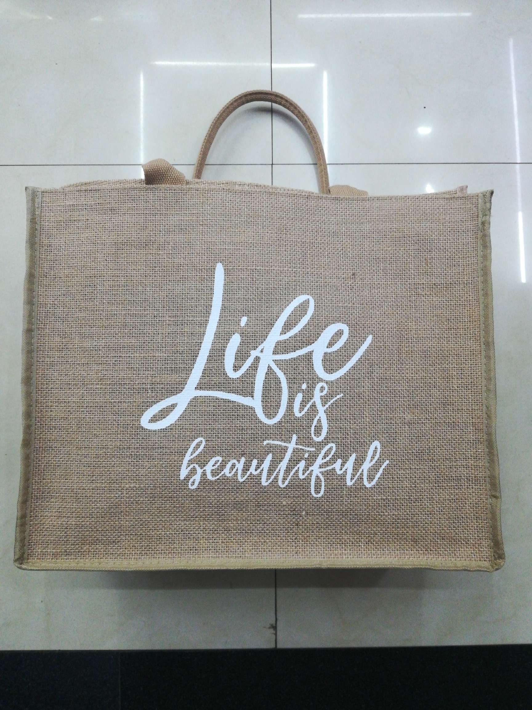 Jute Bag, Waterproof Layer, Solid Hand, Overall Beautiful Grade