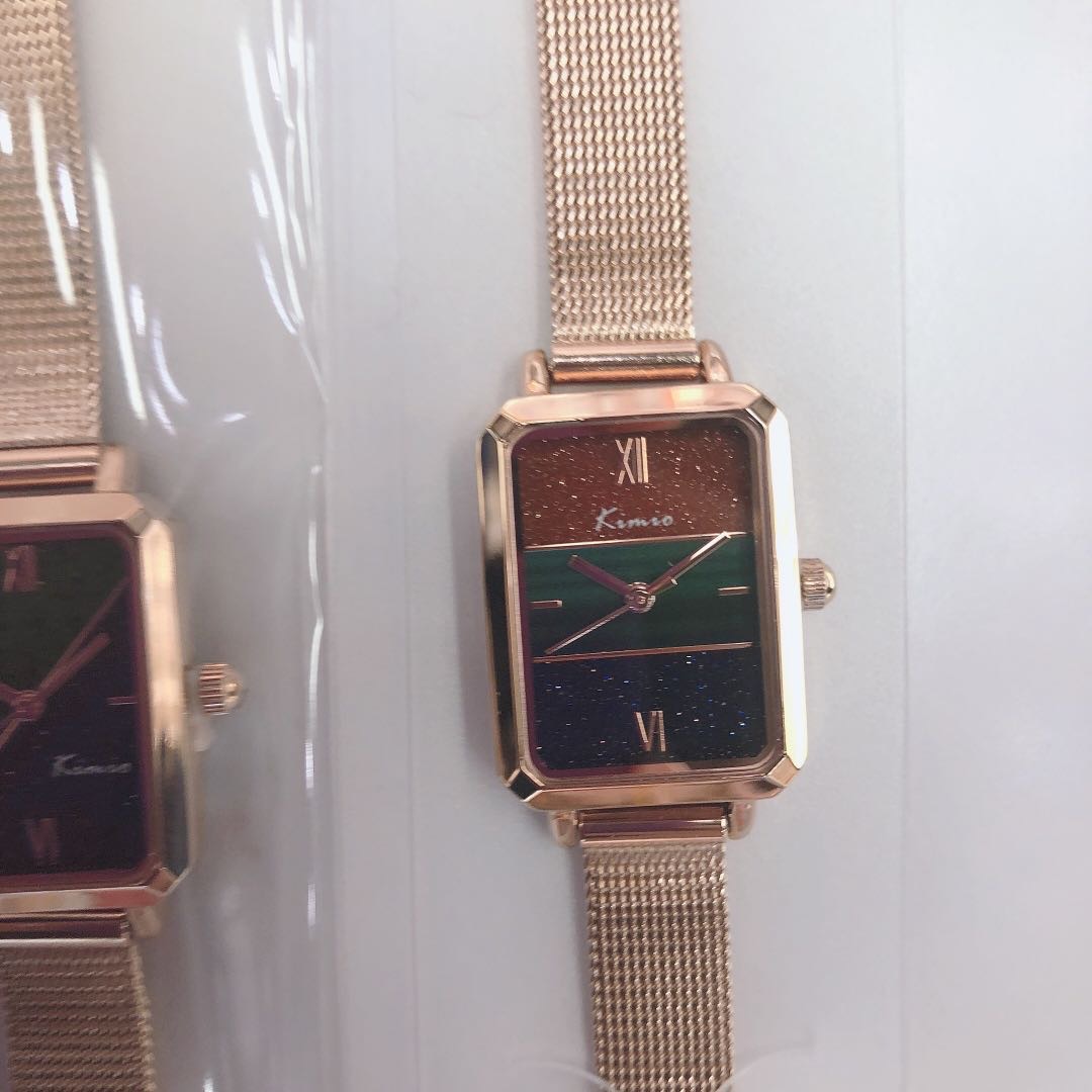 Yiwu buen reloj de mercancías mujeres ins harajuku cielo estrellado con diamantes cinturón de acero viento a prueba de agua estudiante de cuarzo reloj retro sen departamento detail image 3