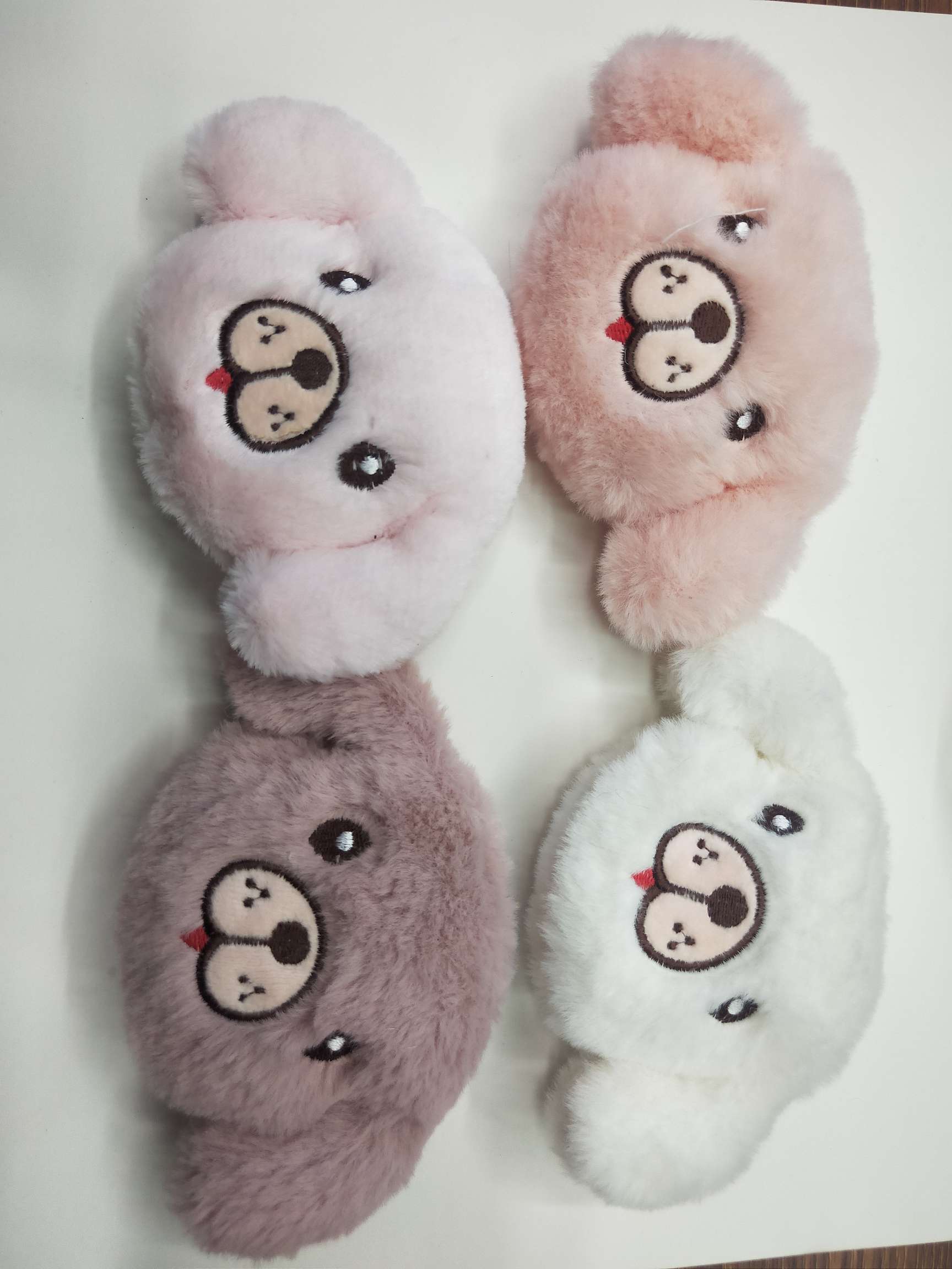 diy手工配件鞋袜毛绒小公仔立体小狗熊动物卡通发饰毛绒材料耳罩配件