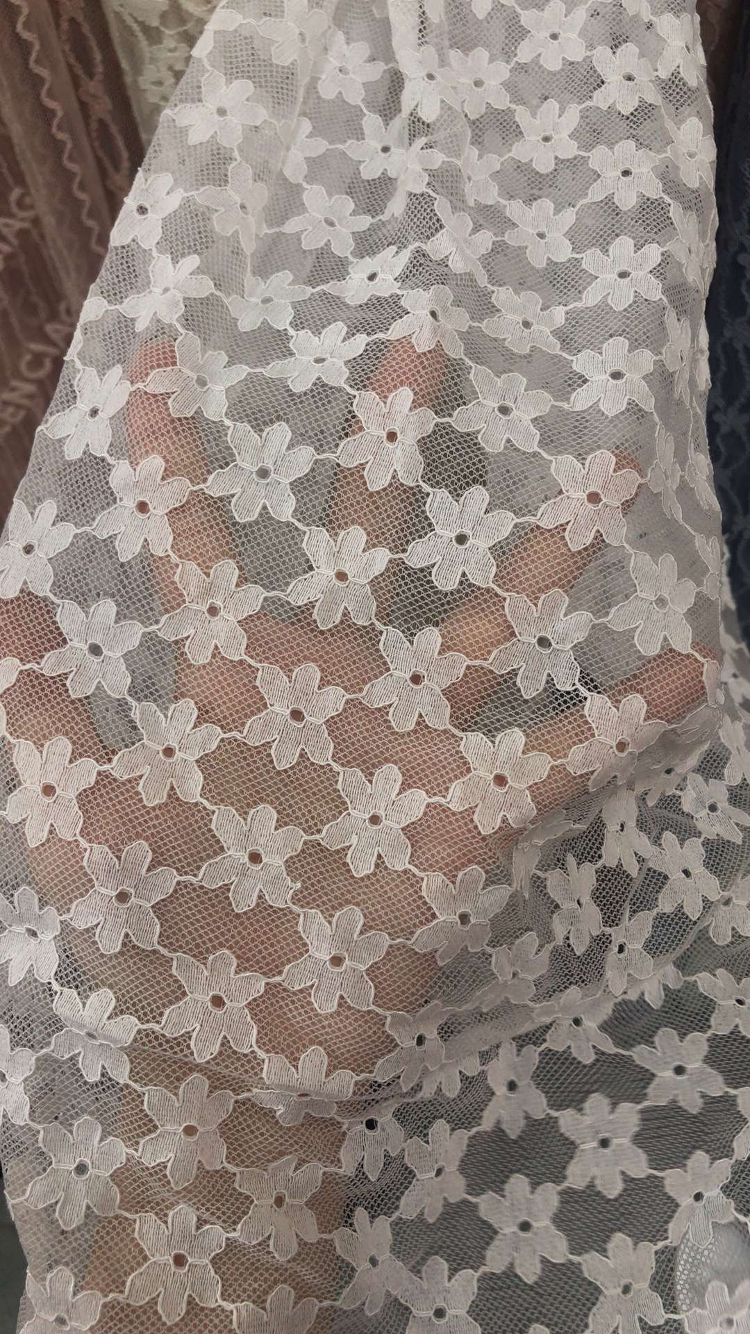 蕾丝无弹立体感超强，现货 多色 服装 围巾 帽子 饰品等布料等