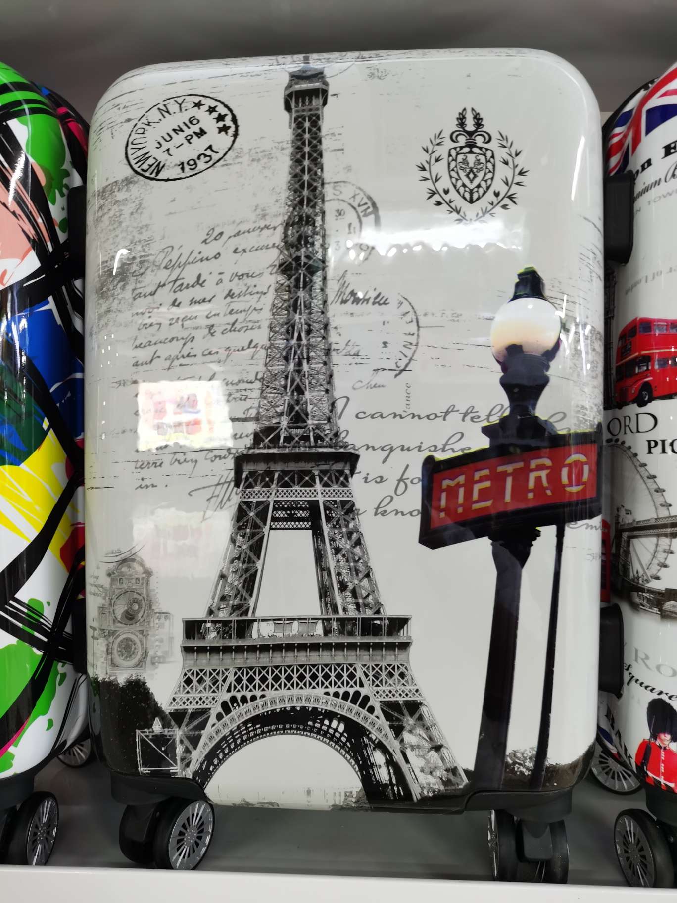 Fashionable PVC, waterproof trolley case