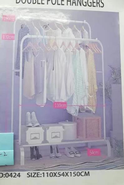 双杆晾衣架 新款铁艺晾衣架产品图