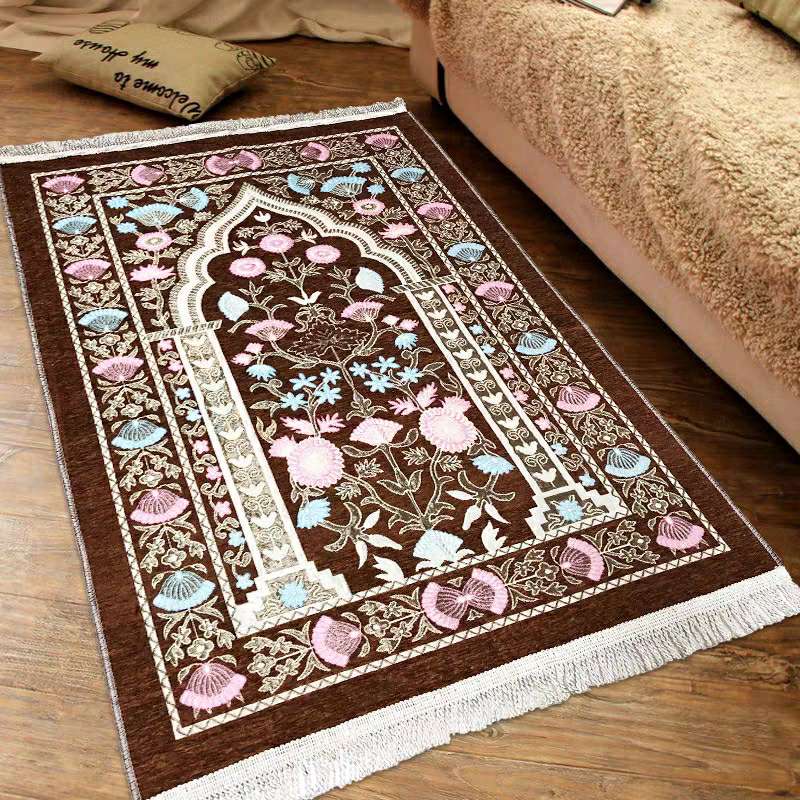 伊斯兰穆斯林礼拜毯回族祈祷拜垫拜毡清真寺地毯民族卧室中式地垫