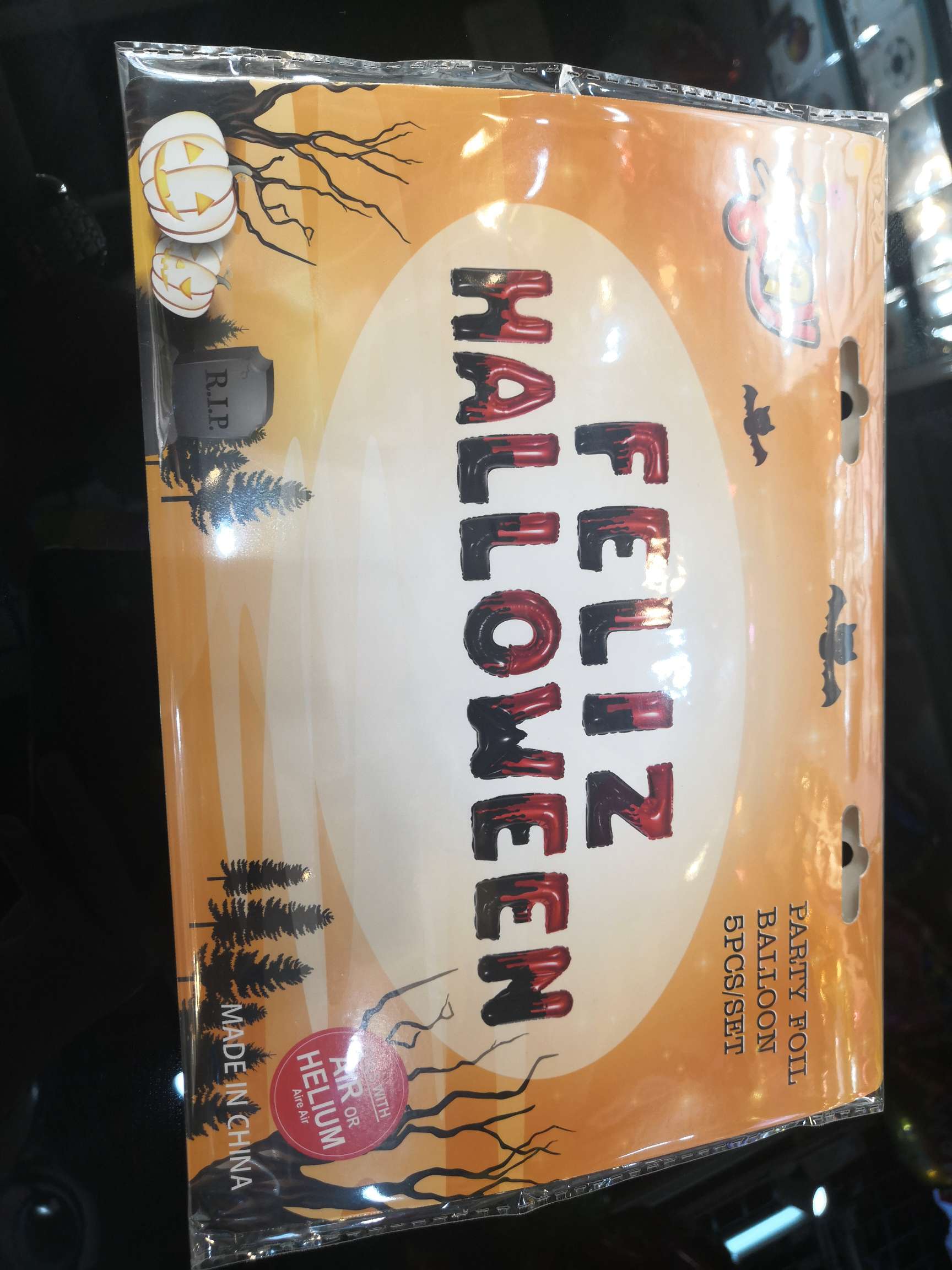 西语生日快乐铝膜球气球节庆派对用品厂家批发图