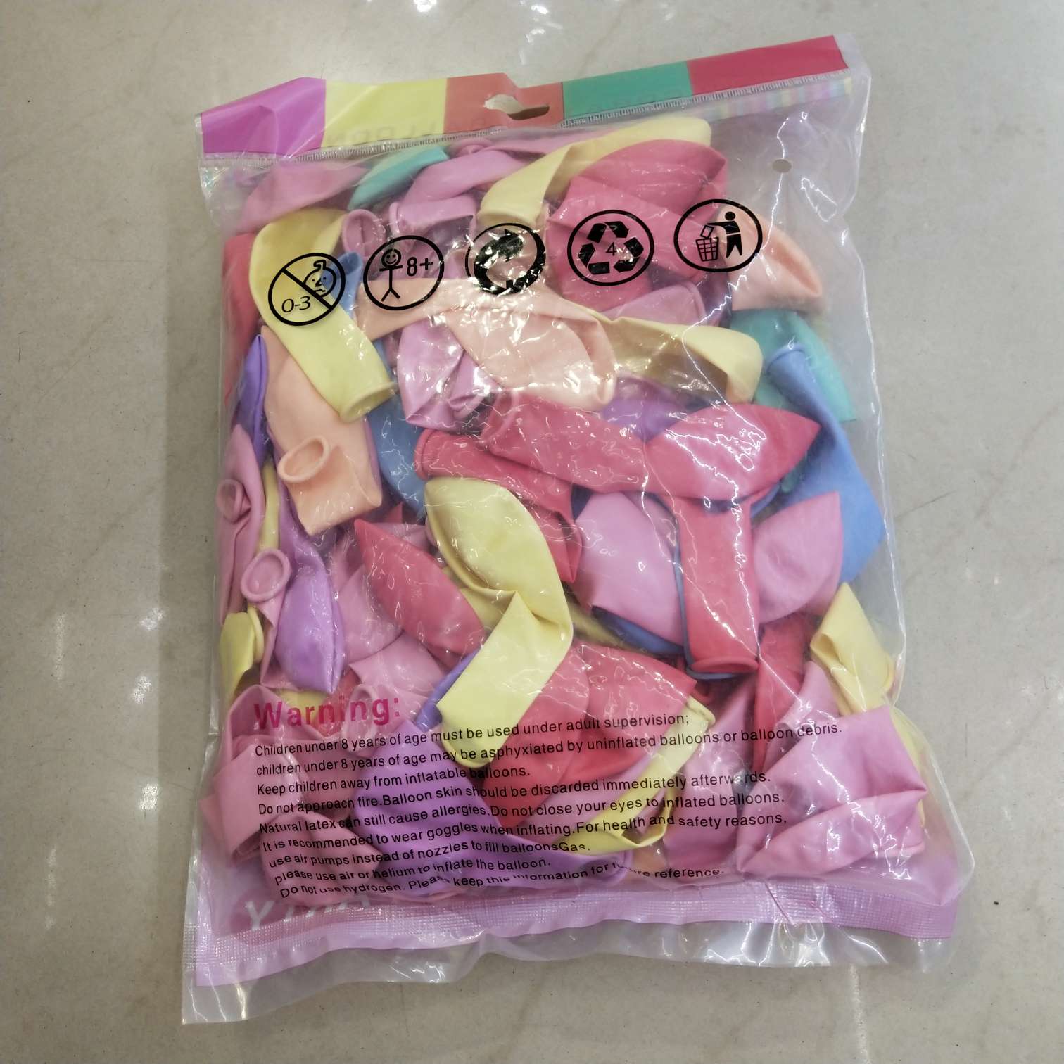 马卡龙纯色乳胶气球产品图