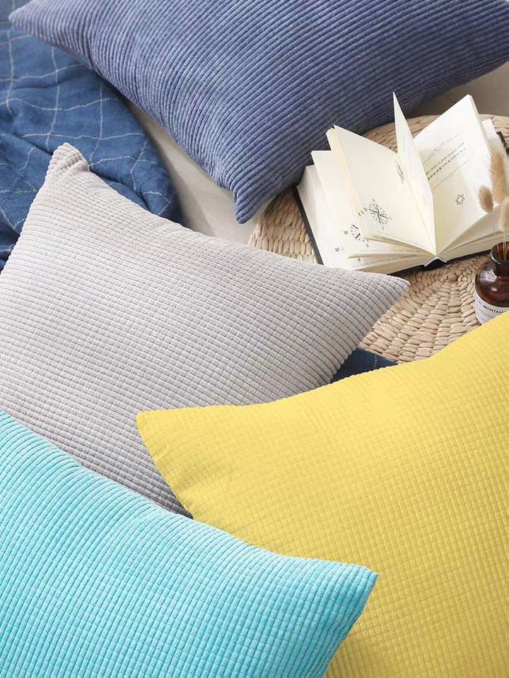 Nordic velvet pillow core, square waist, sofa backrest, office car, headboard pillowcase cushion, no core Specification image