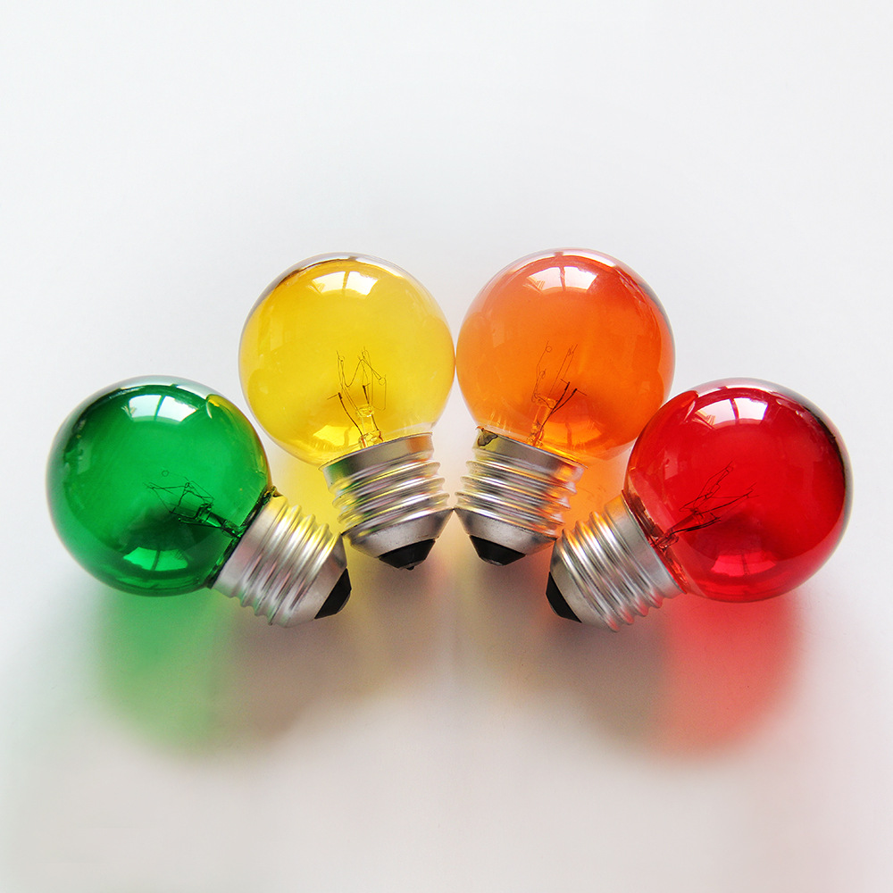 The wholesale supply of high quality G45 round transparent incandescent lamps high quality