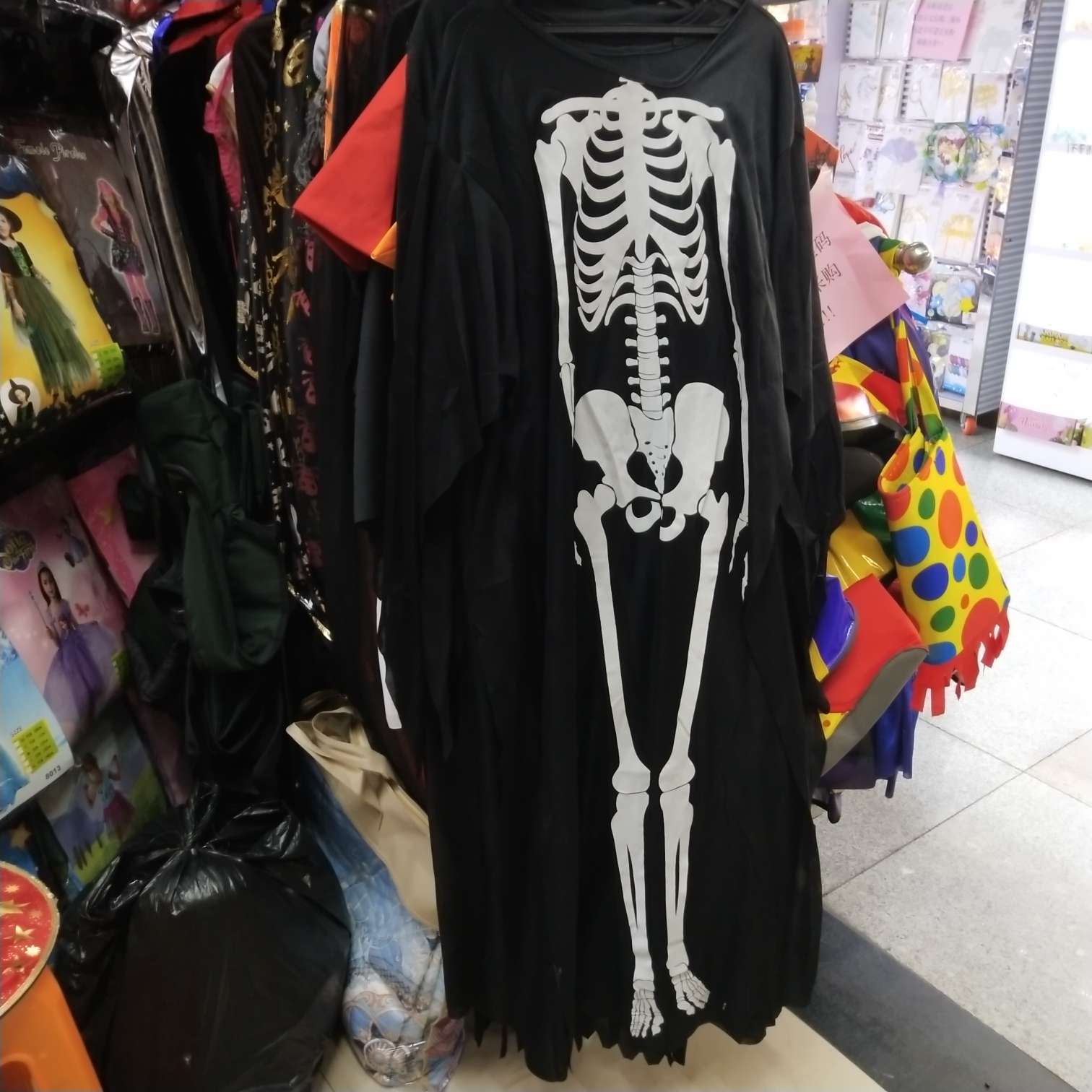 万圣节狂欢夜骷髅衣