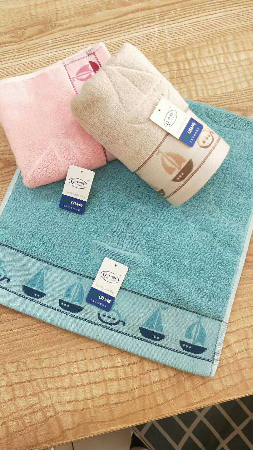 34×72cm全棉单色提花飞机帆船三色混一包酒店家用民宿可供超市批发零售都可现货当天天可发