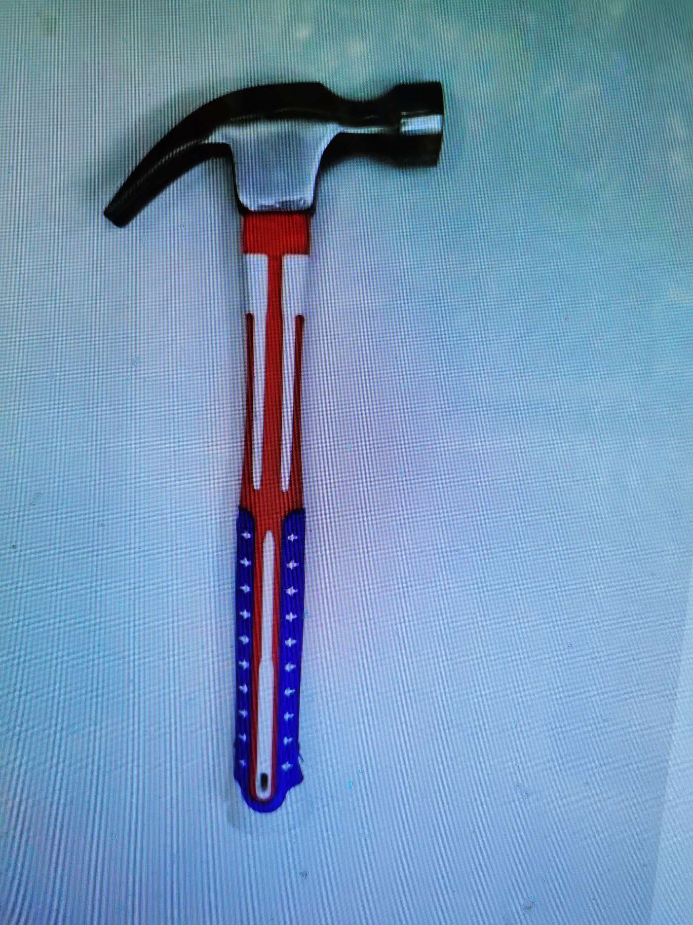 Claw hammer Hammer with two-tone handle hammer square hammer eight-point hammer axe mason's hammer Specification drawing