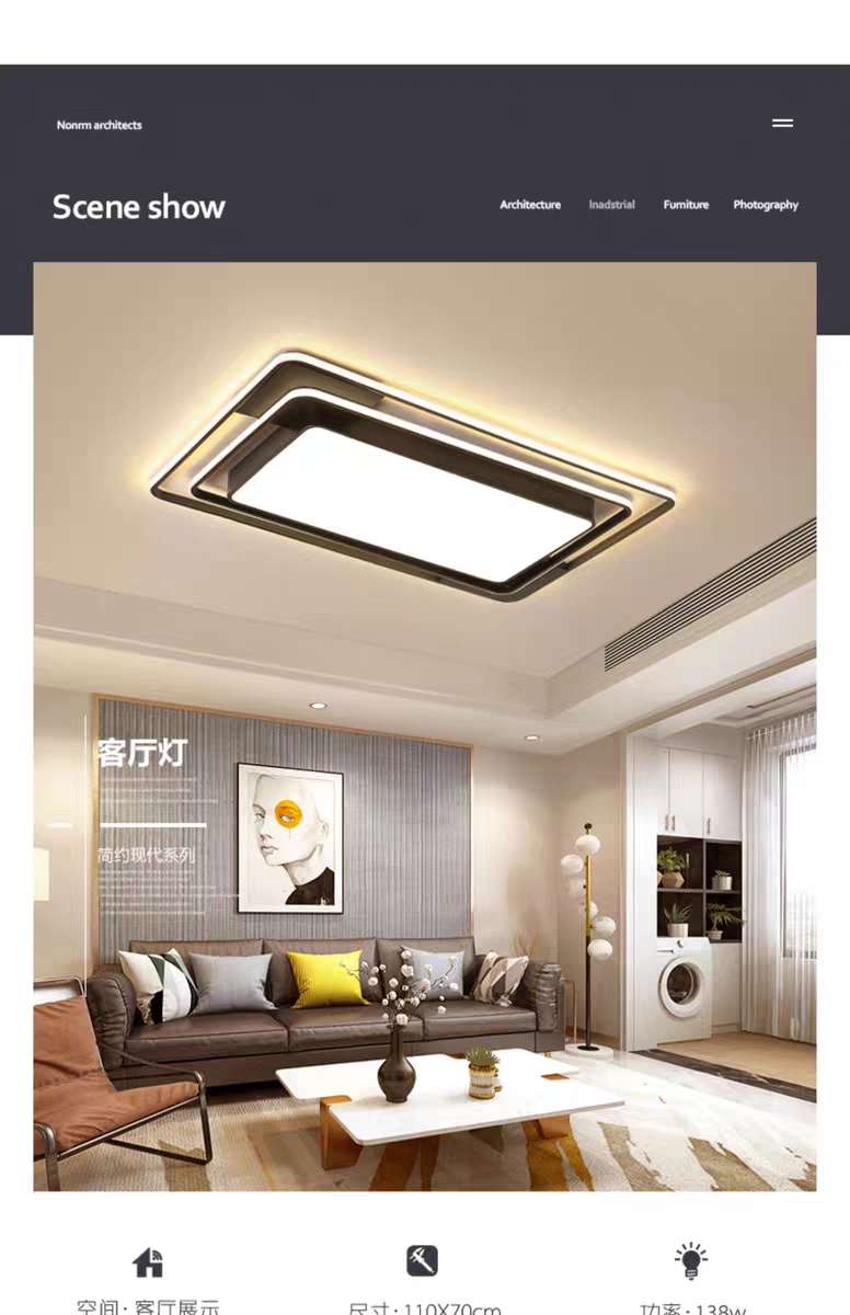 新中式吊灯铜大灯客厅灯现代餐厅吸顶灯现代简约家用家电美观柔光