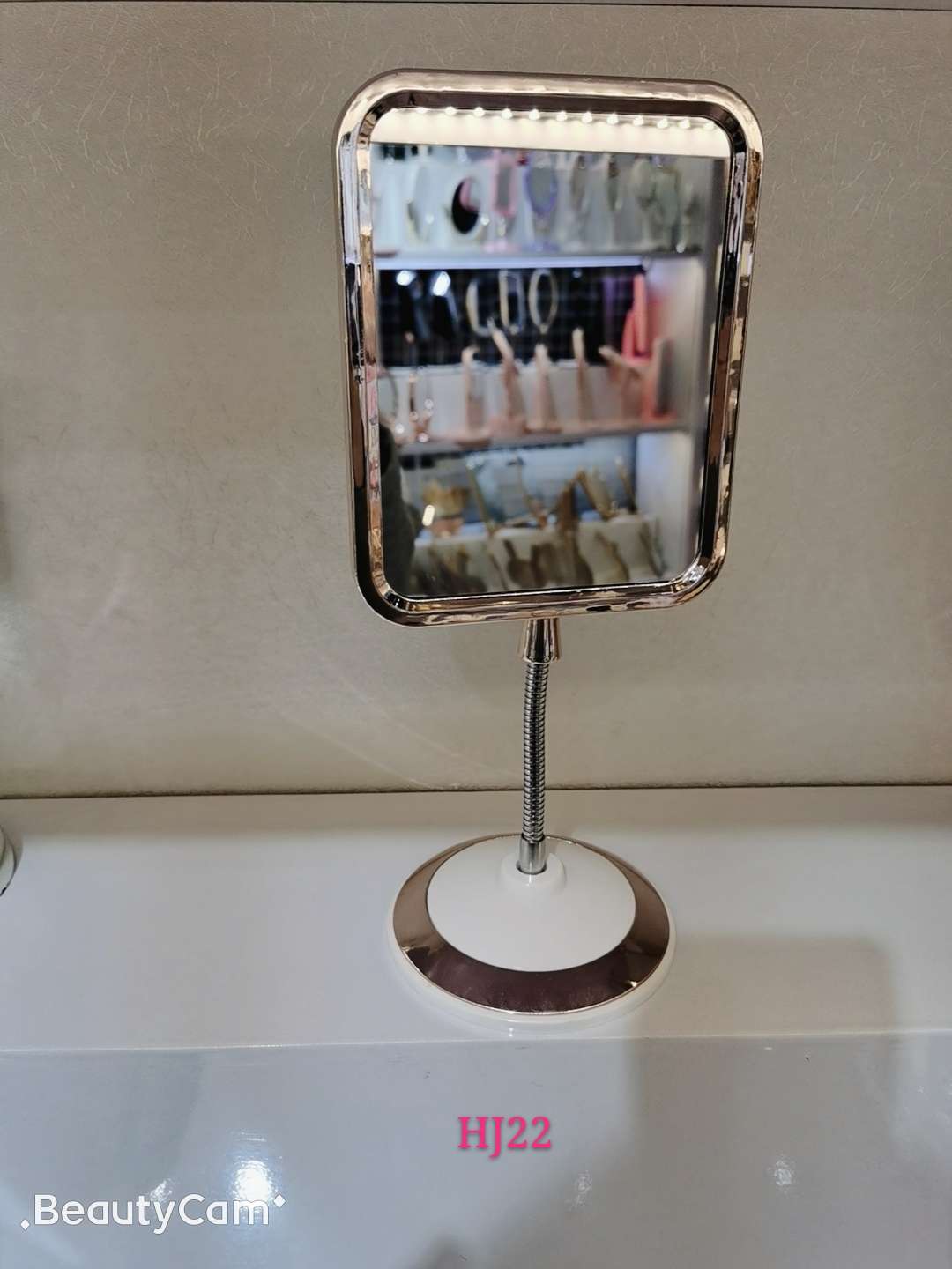 diy Decorative artifact decoration HD makeup mirror desktop simple grooming mirror desktop princess mirror folding portable toilet mirror thumbnail