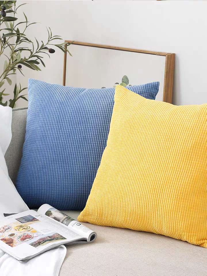 Nordic velvet pillow core, square waist, sofa backrest, office car, headboard pillowcase cushion, no core details Picture