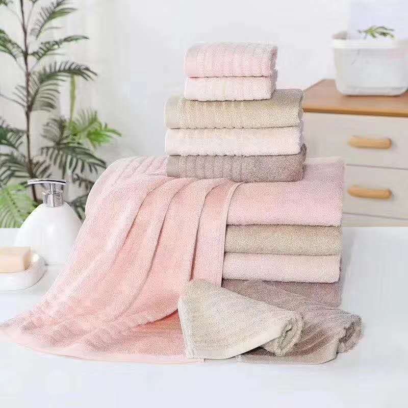 New plain bamboo fiber towel square towel