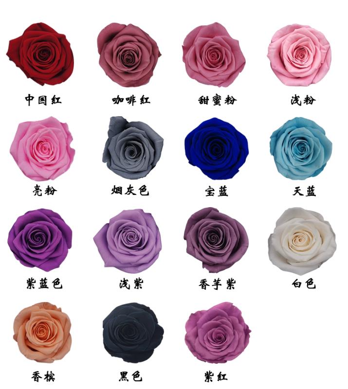 永生花保鲜花玫瑰花头