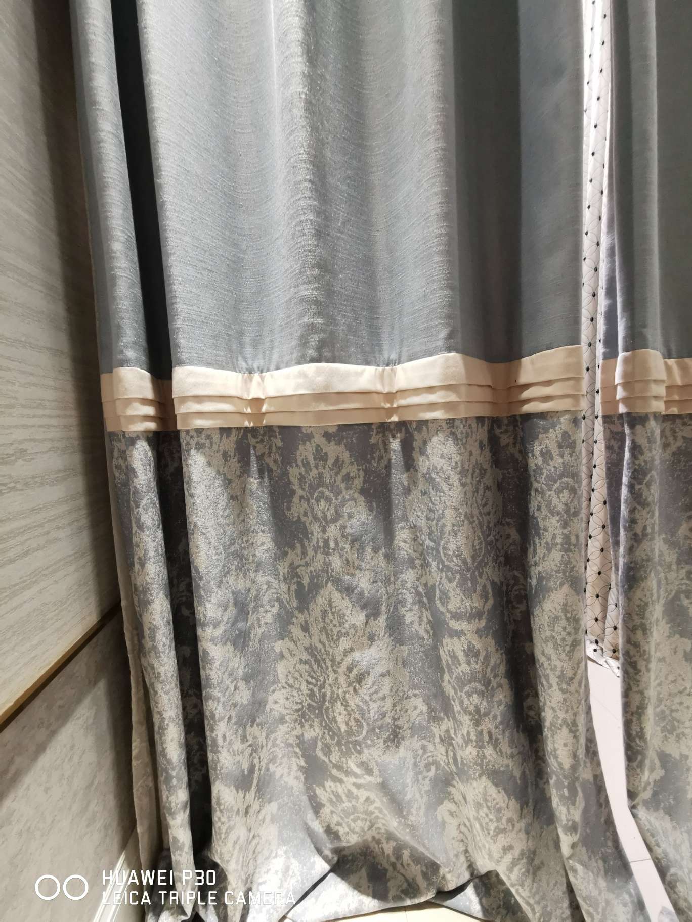 北欧现代法式纯棉混纺环保窗帘色织棉混纺产品图