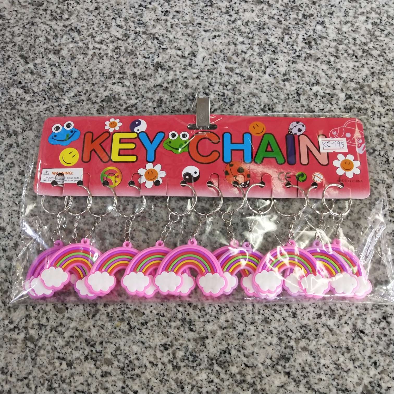 Rainbow bridge key chain pendant thumbnail