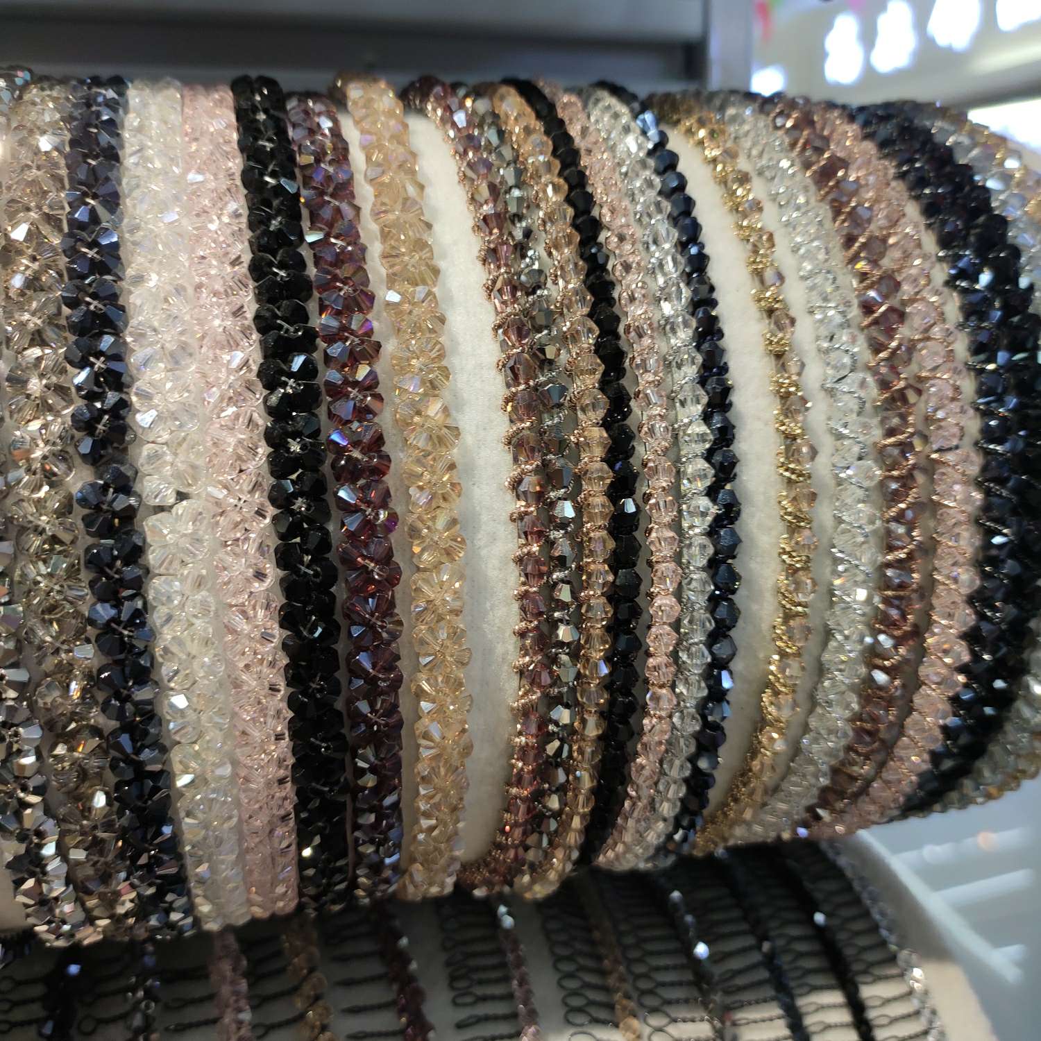 韩版女水晶发箍头箍发卡甜美气质宽边水钻石镶钻高档简约防滑仙女产品图