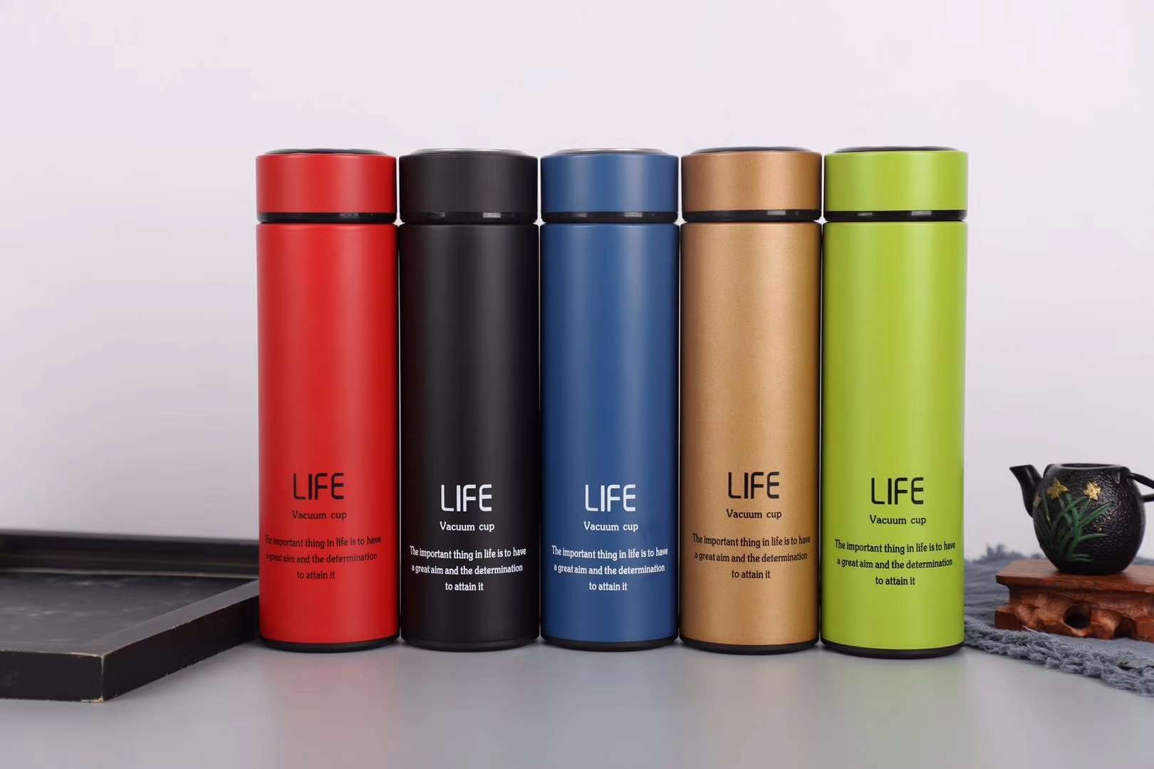 Yiwu Selection straight business vacuum cup straight cup 500ML Item Picture
