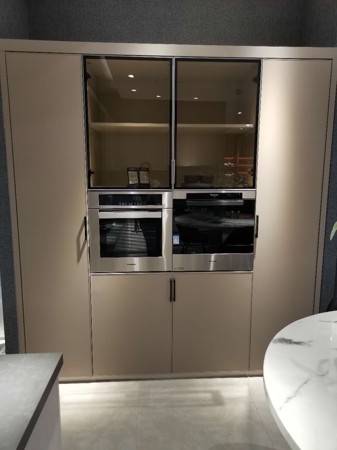 Yishabera all-aluminum home kitchen cabinets, wardrobes, wine cabinets, antique display stands, decorative cabinets, modern and simple new Chinese style light luxury Item Picture