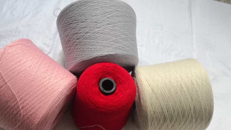 Conductive yarn Linen grey yarn details Picture