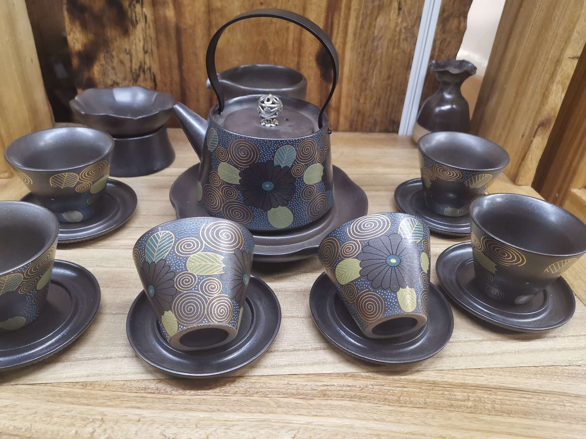 茶具/茶具套装/套装五福茶具/陶瓷茶具四区/宫廷茶具细节图